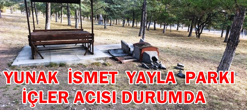 Yunak’ta İsmet Yayla Parkı’nda Barbeküler Kırıldı