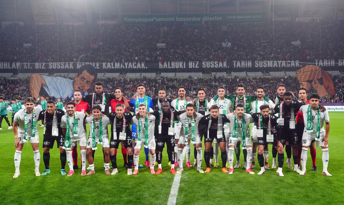 Konyaspor- Filistin Milli Takım Maçında Dostluk Kazandı