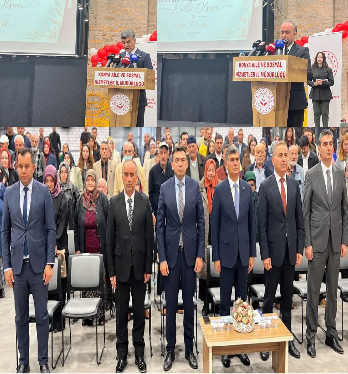 Konya’da 1 Ekim Dünya Yaşlılar Günü Kutlandı