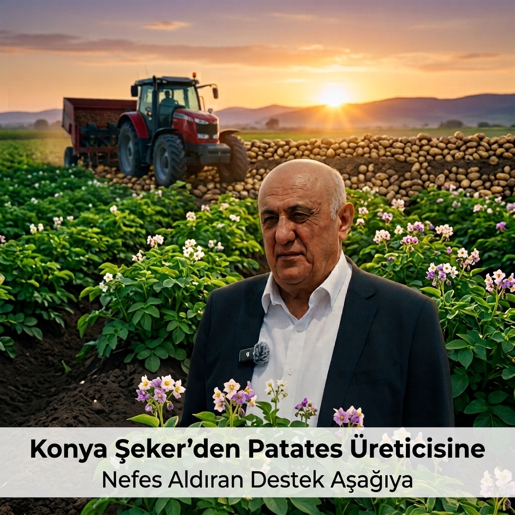 Konya Şeker’den Patates Üreticisine 65,3 Milyon TL’lik Dev Avans Desteği