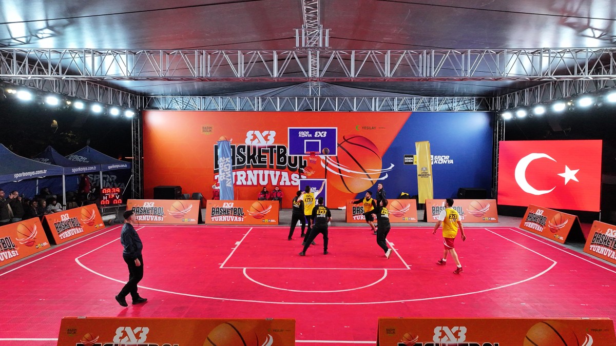 Konya’da 3x3 Basketbol Turnuvası Heyecanı