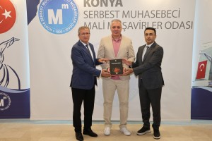Bölge Müdürleri Karabulut ve Parlak, SMMMO Başkanı Bıçakcı ile Bir Araya Geldi