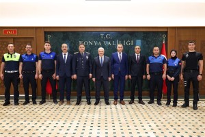 Zabıta Teşkilatından Vali İbrahim Akın’a Anlamlı Ziyaret